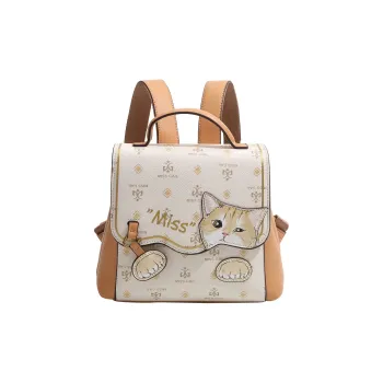 MISS GAIL Artificial Leather Carry Backpack Medium Size Women's Multicolor