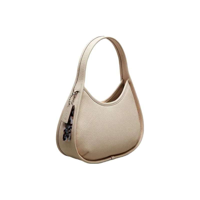 Coachtopia Ergo Leather Patchwork With Recycled Leather Shoulder Bag, Handbag, Shoulder Bag Medium Size Women's Ecru-1