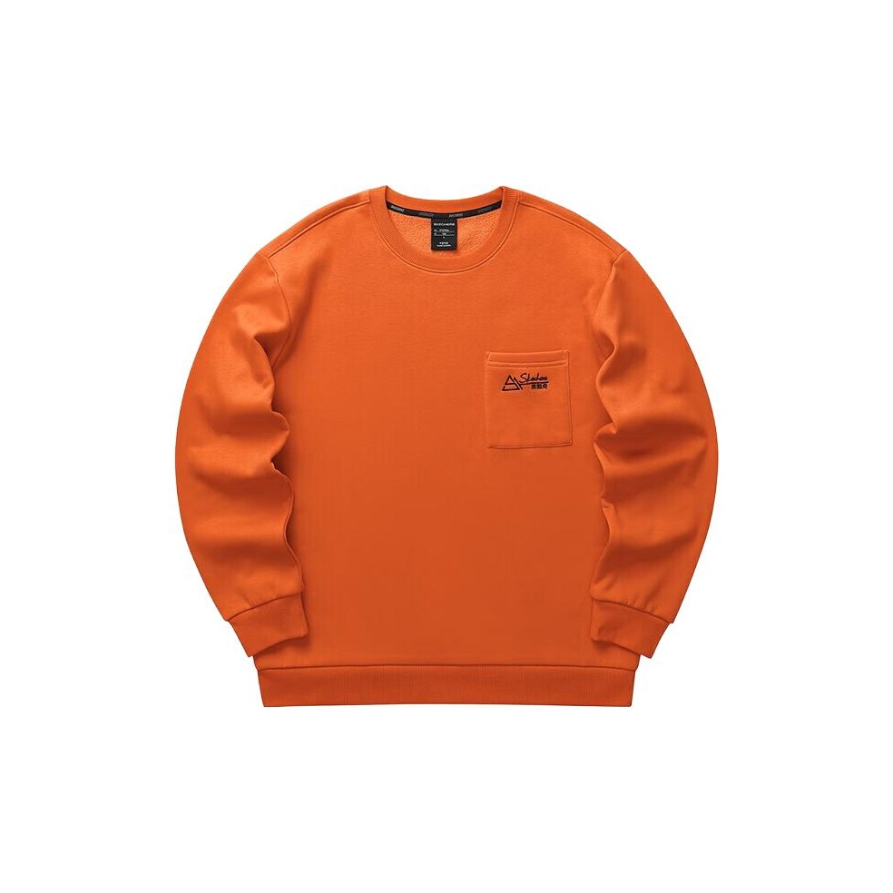 Skechers sweatshirts orange discount