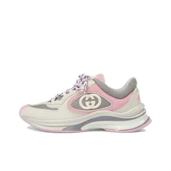 GUCCI Women's Run Sneaker 'Ivory Pink Grey' Women's