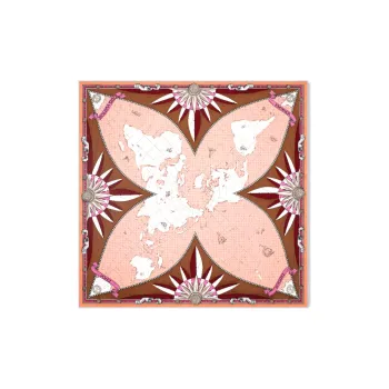 LOUIS VUITTON Silk Scarves Women's Light Pink