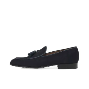 GIANVITO ROSSI Tassel-detail Suede Loafers