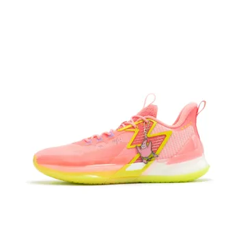 361° BIG3 4.0 Pro Cushioning Anti Slip And Wear Resistant Rebound Low Top Basketball Shoes Men's Pink