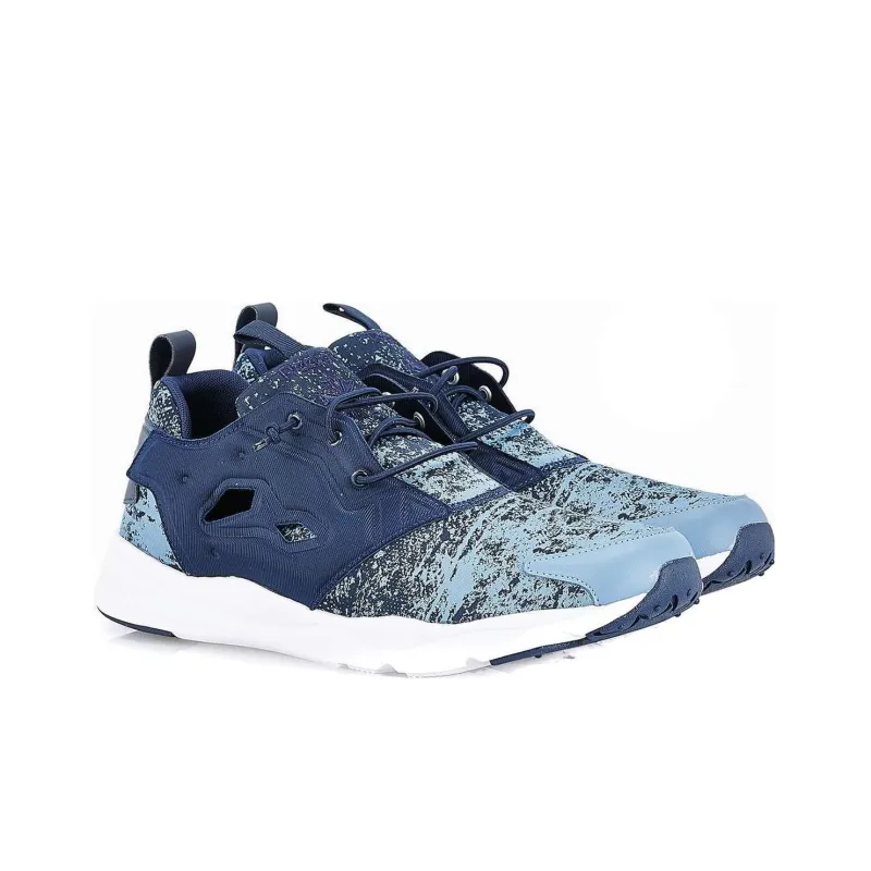 Reebok Furylite Durable Breathable Low Top Running Shoes Men's Blue-2