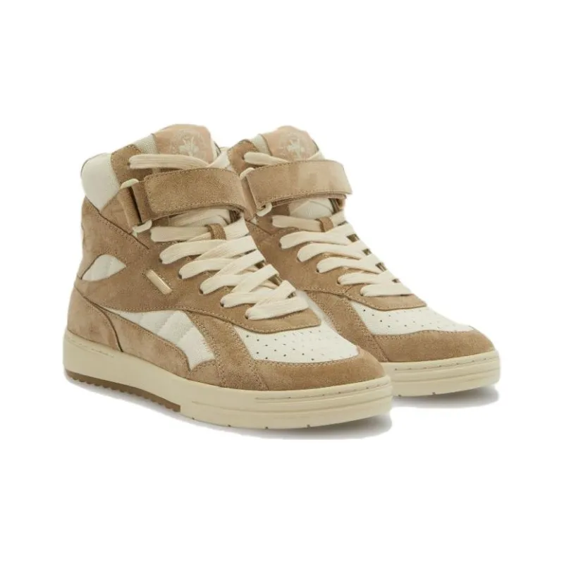 PALM ANGELS High Top Skateboard Shoes Men's Brown-1