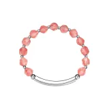 Watermelon Crystal Beaded Bracelet