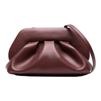 THEMOIRE Bios Artificial Leather Clutch Women's Fuchsia