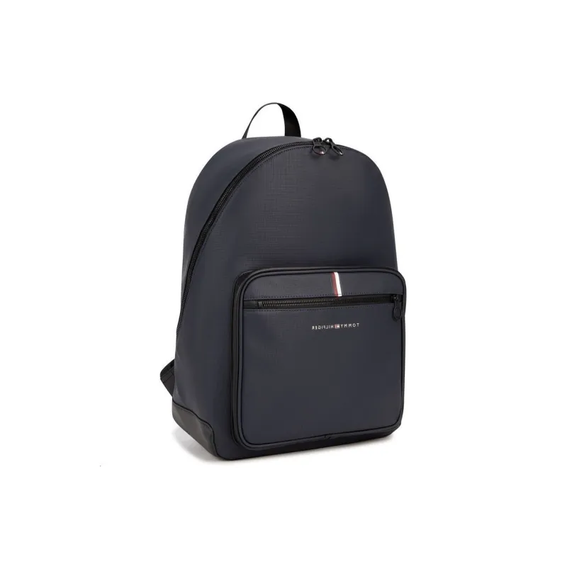Tommy Hilfiger Artificial Leather Backpack Medium Size Men's White/Red/Blue-1