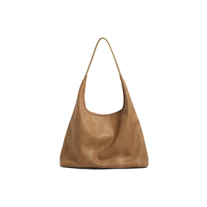 JACD PU Underarm Shoulder Bag Medium Large Women's Brown Yellow/Gull Gray/Denim Gray Gold-2