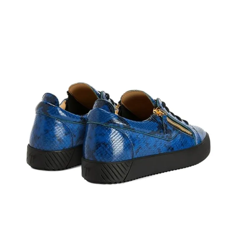 Giuseppe Zanotti Frankie Snakeskin Low top Sneakers-3