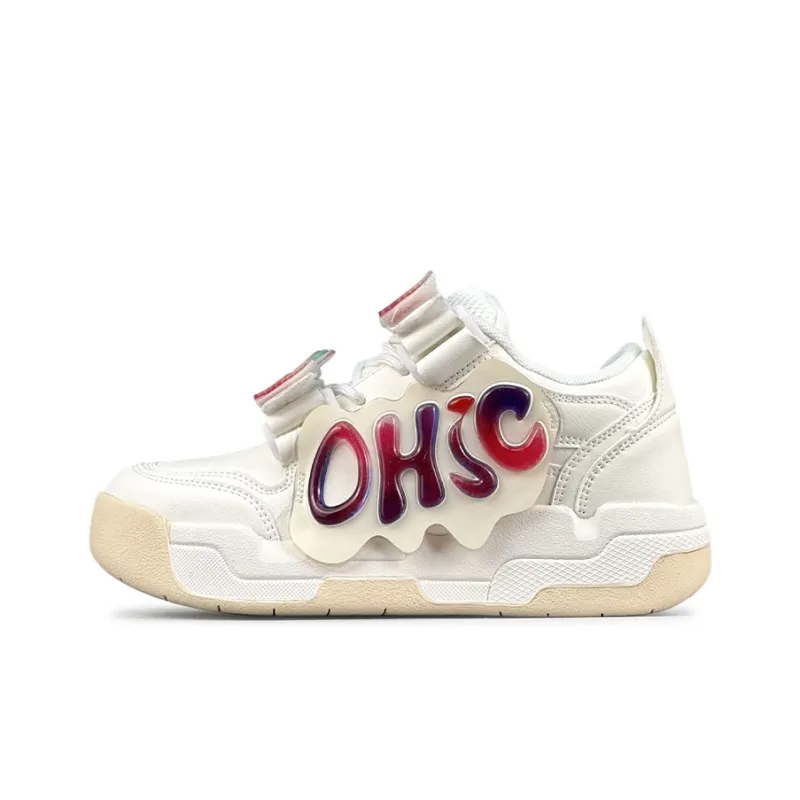 OHJC Skateboard Shoes Women's Low Top Full Of Stars/Dream Pink/Bubble Pomegranate-13