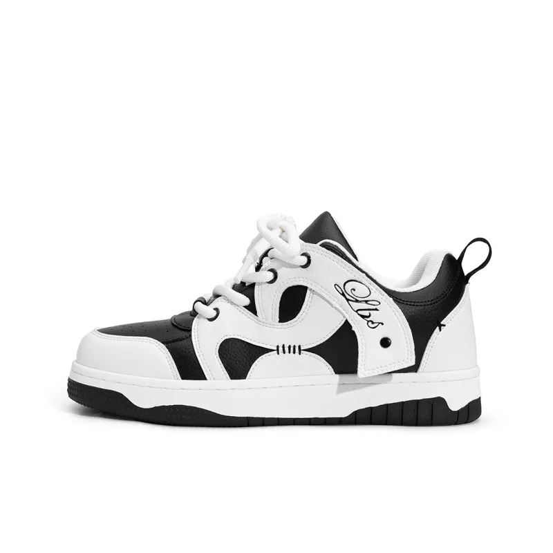 LAZY BONS Height Increasing Abrasion Resistant Breathable Slip Resistant Low Top Skateboard Shoes Unisex-30