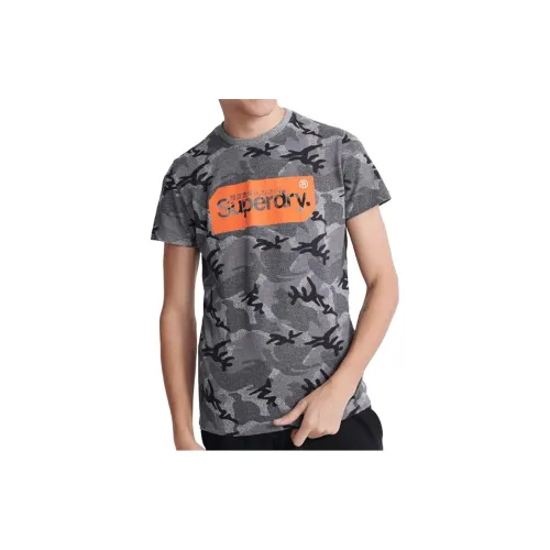 SUPERDRY T-Shirts Men Gray