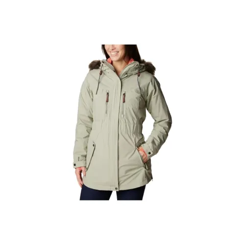 Columbia Payton Pass Windbreaker Jackets Women's Light Khaki