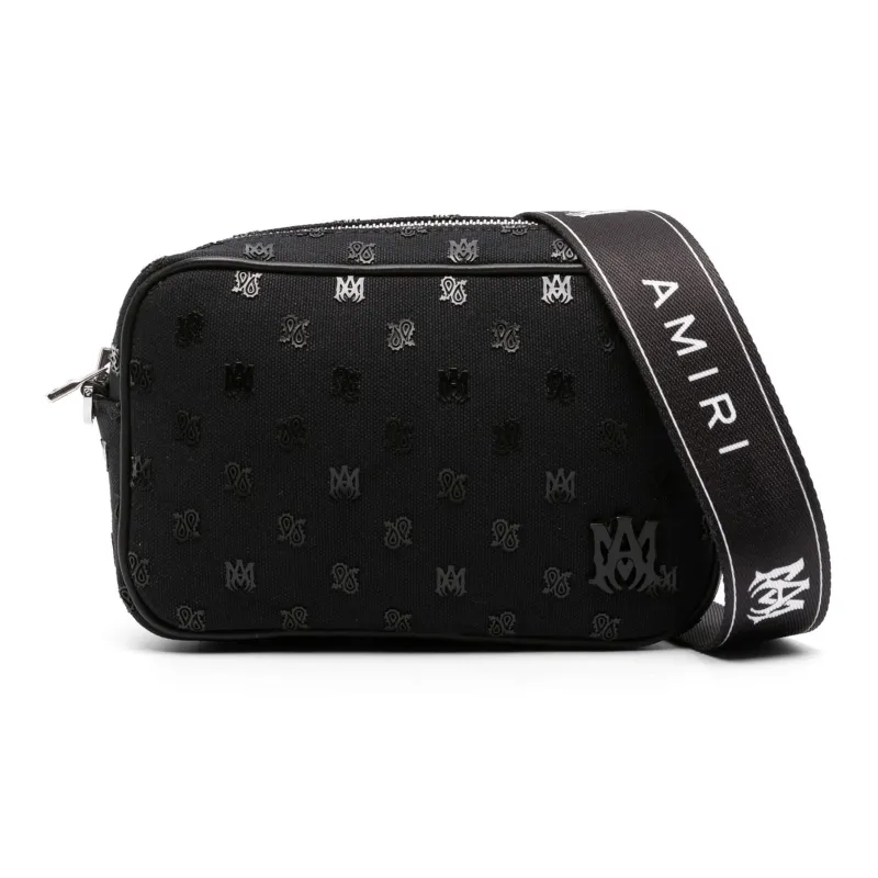 AMIRI Canvas Canvas Bag Messenger Bag Shoulder Bag Crossbody Bag Regular Men's Black-0
