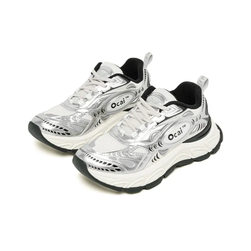 Ocai Runtech3.0 Lightweight Low Top Running Shoes Unisex Moonlight Silver-1