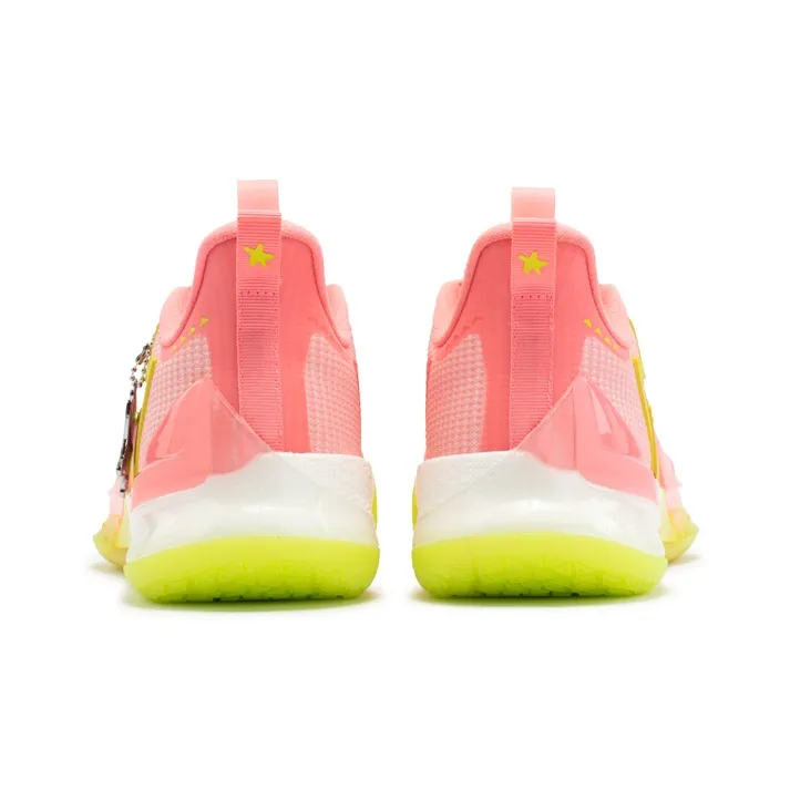 361° BIG3 4.0 Pro Cushioning, Slip Resistant, Abrasion Resistant, Rebound Low Top Basketball Shoes Men's Pink-3