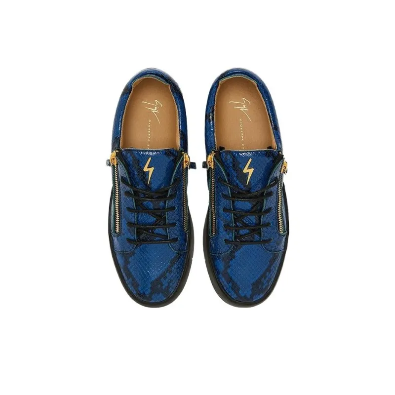 Giuseppe Zanotti Frankie Snakeskin Low top Sneakers-4