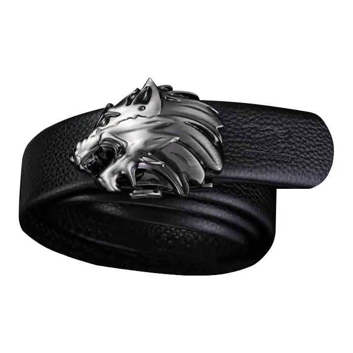 SEPTWOLVES Cow Split Leather Pant Belt Men's Width 3.55CM-0