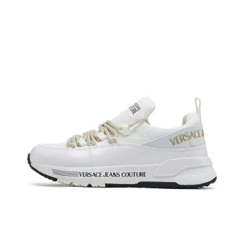 VERSACE JEANS Couture Wear Resistant Low Top Casual Shoes Women's White