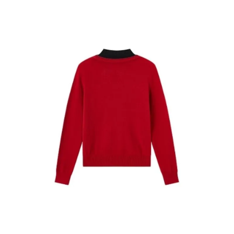 FINITY Knitwear Women's Dark Red-1