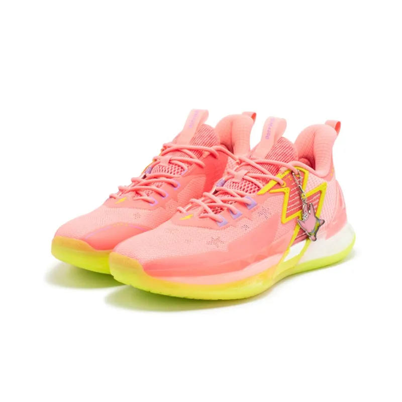 361° BIG3 4.0 Pro Cushioning, Slip Resistant, Abrasion Resistant, Rebound Low Top Basketball Shoes Men's Pink-2