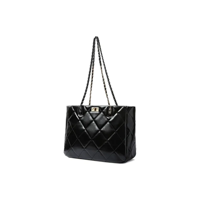 TUCANO PU Tote Bag, Shopping Bag, Shoulder Bag Tubas Women's Classic Black-2