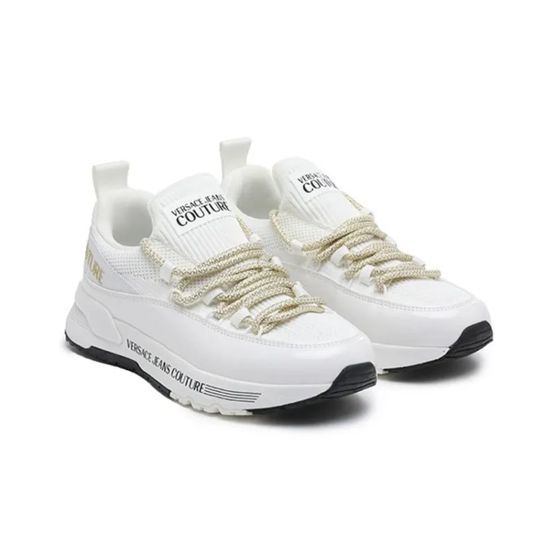 VERSACE JEANS Couture Wear Resistant Low Top Casual Shoes Women's White-2