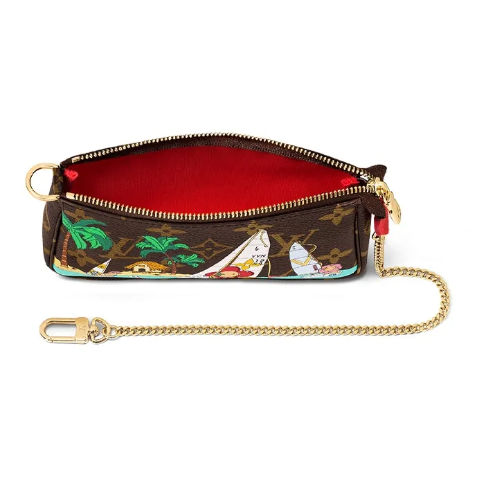 LOUIS VUITTON Pochette Accessoires Wallet On Chain-3