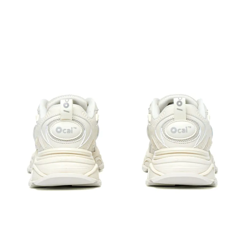 Ocai Runtech3.0 Durable Breathable Low Top Running Shoes Unisex Milk White-3