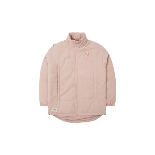 New Era Skateboard Puffer Jackets Unisex Pink