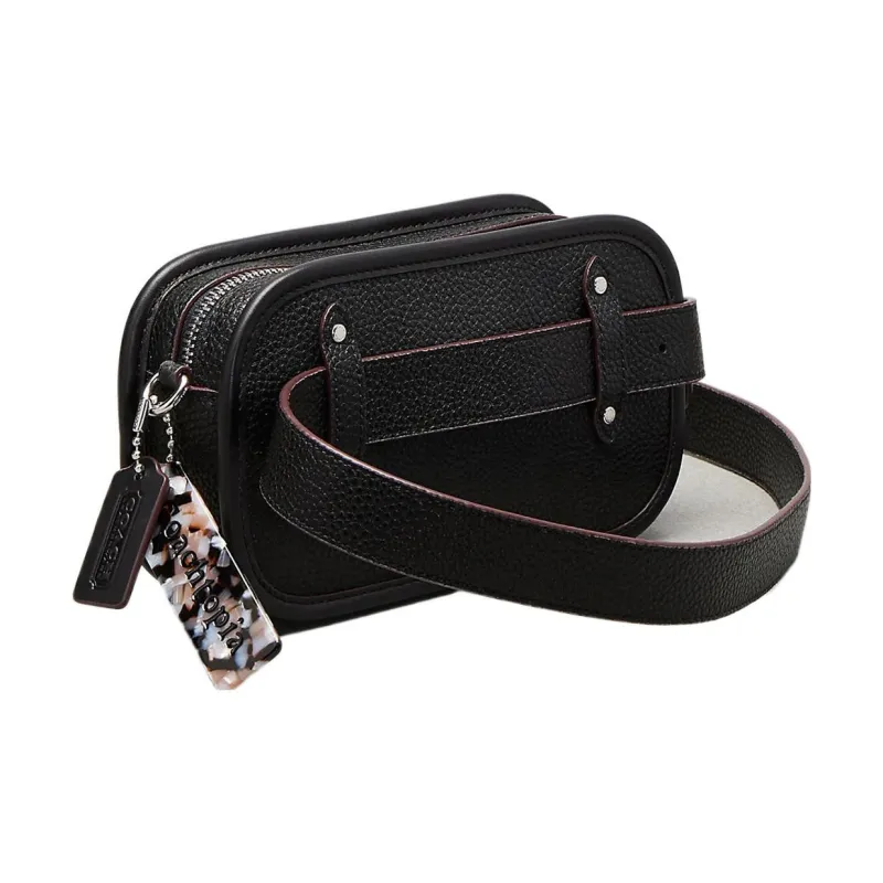 Coachtopia Leather Camera Bags Shoulder Bag Crossbody Bag Small Size Women's Black-3