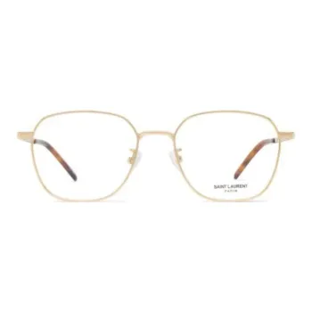 SAINT LAURENT Logo engraved Square frame Glasses