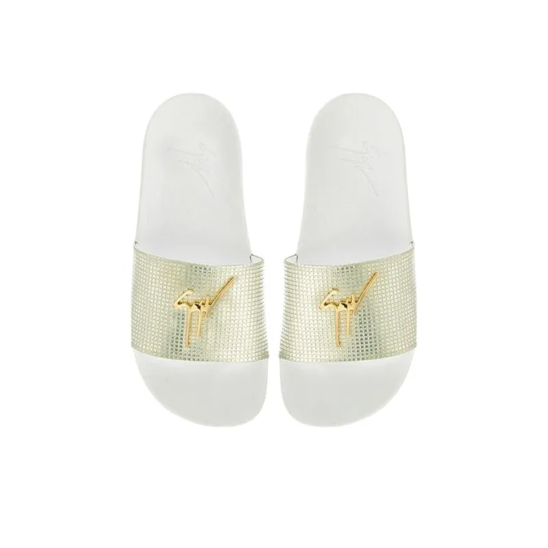 Giuseppe Zanotti/GZ Brett Slip Resistant Slide Slippers Women's Gold-2