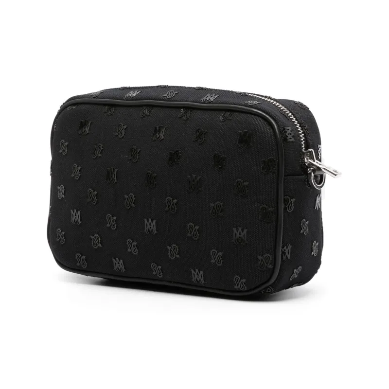 AMIRI Canvas Canvas Bag Messenger Bag Shoulder Bag Crossbody Bag Regular Men's Black-1