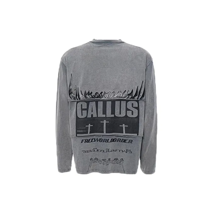 FREE WORLD ORDER Crew Neck Long-Sleeved T-Shirt Unisex-5