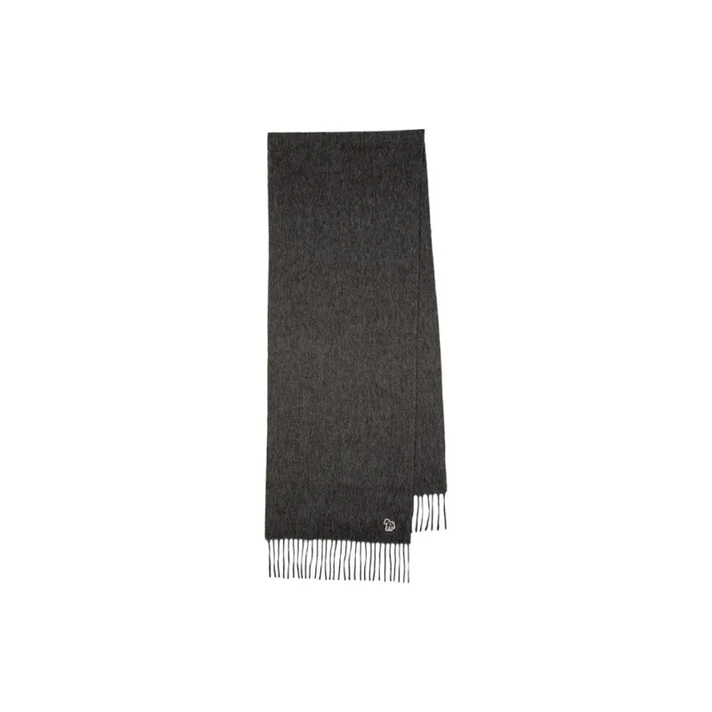 Paul Smith Zebra Patch Fringed Scarf-0
