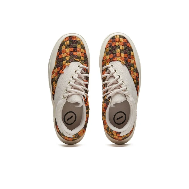 Senzubean Coverage Warm Slip Resistant Cushioning Wear Resistant Breathable Low Top Skateboard Shoes Unisex Pumpkin-4