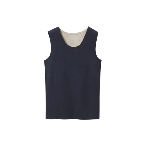 HLA Tank Tops Men Navy Blue 07