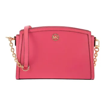 MICHAEL KORS Chantal Cow Leather Messenger Bag Crossbody Bag Shoulder Bag Women's Pink