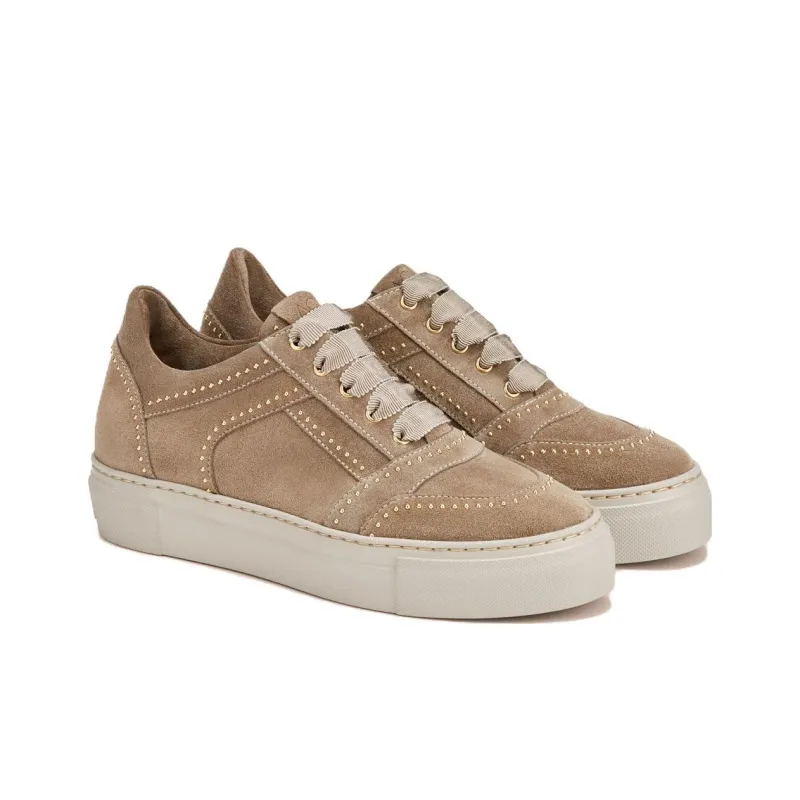 AGL Low-Top Skateboard Shoes Women's Taupe-3