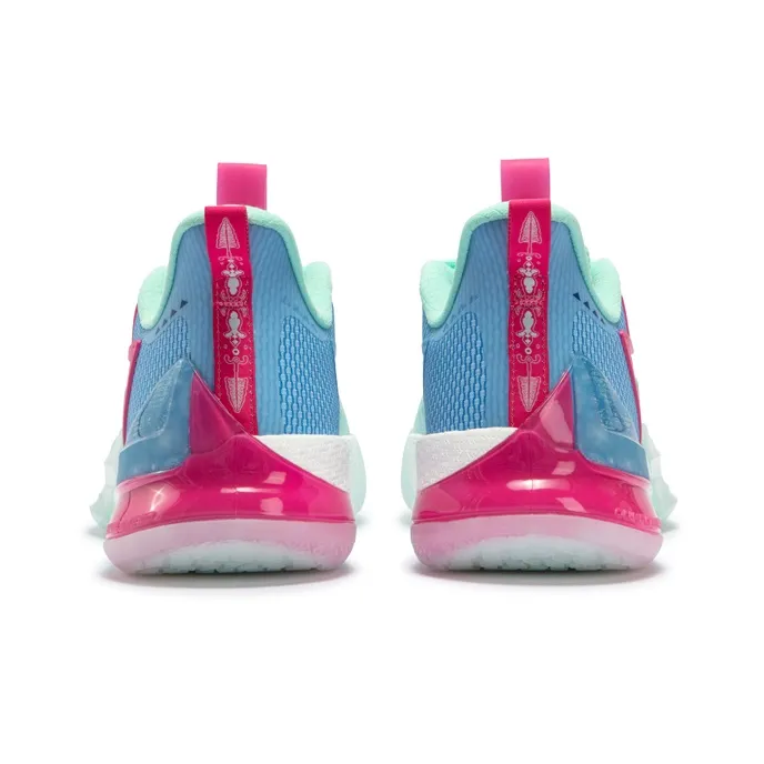 361° BIG3 4.0 PRO Anti Slip And Wear Resistant Rebound Cushioning Low Top Basketball Shoes Men's Blue-3
