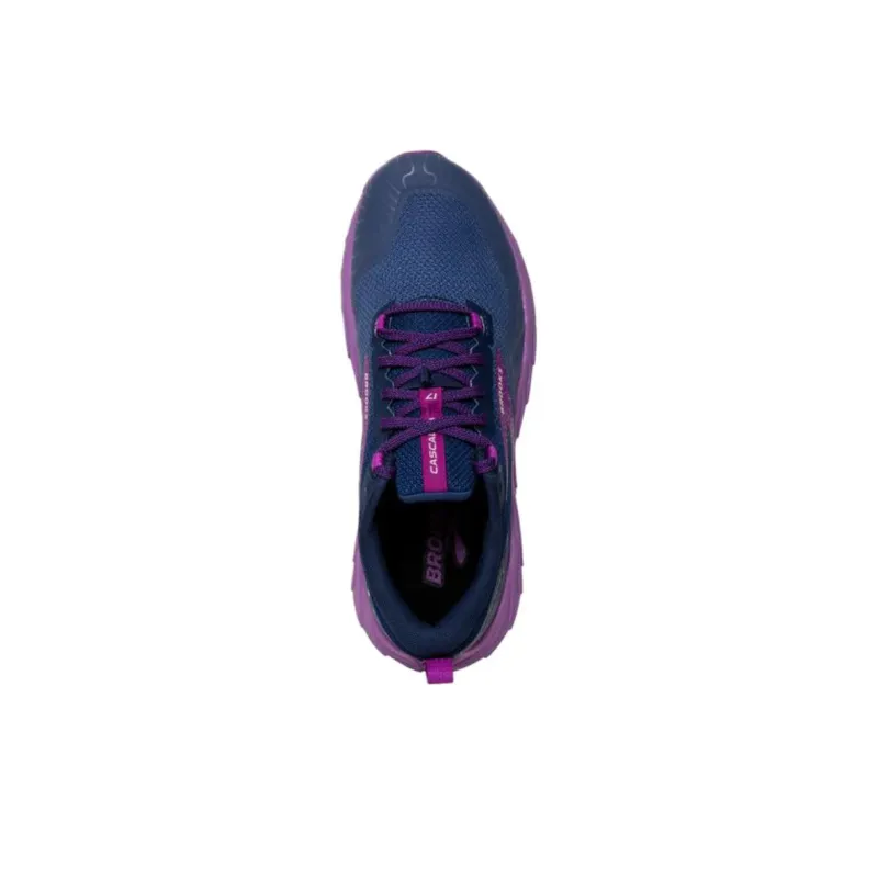 Brooks Women's Cascadia 17 'Navy Purple'-3