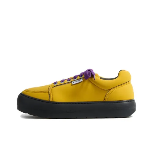 Sunnei Skateboard Shoes Unisex Low-Top Yellow