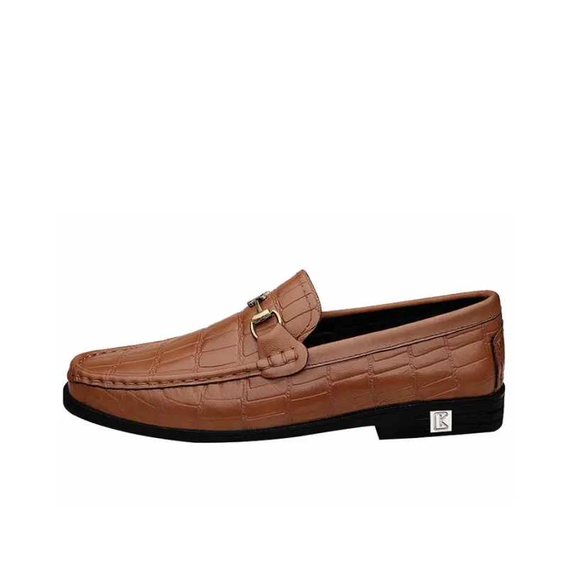 CKVUSAMG Gommino Loafers Unisex Black/Brown-0