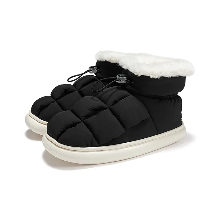 Feiyue Tofu Insulated Shoe Water-Resistant Mid-Top Casual Shoes Women's Black-2