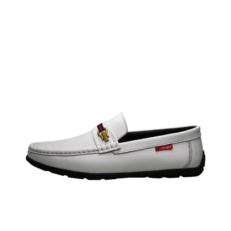 CKVUSAMG Gommino Loafers Unisex Black/White-0