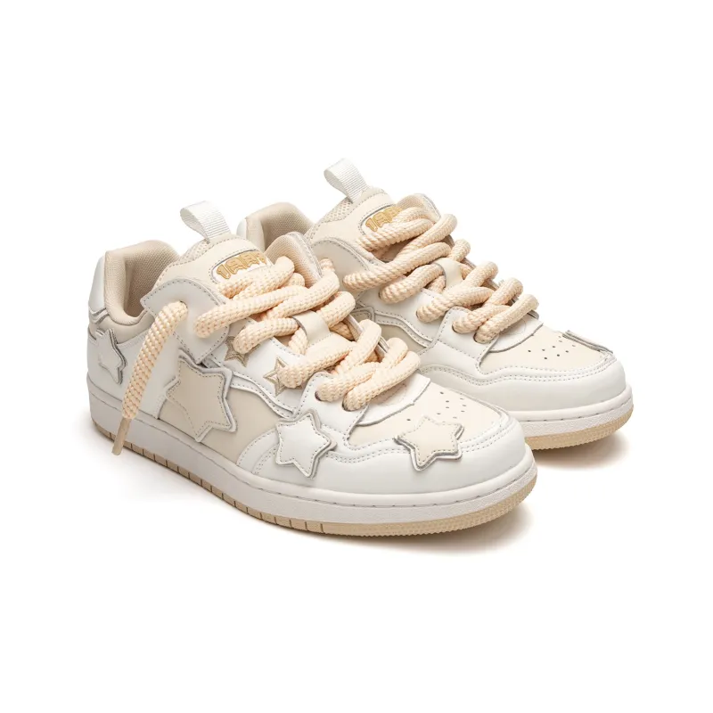 Youthloser Low Top Skateboard Shoes Unisex Beige-2