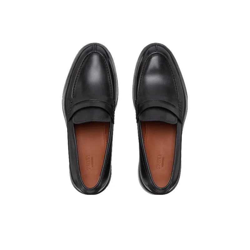 Zegna Udine Leather Lug-sole Loafers-3