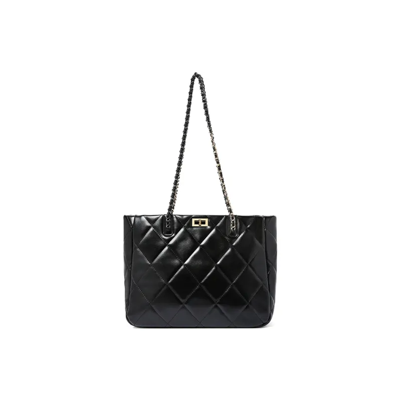 TUCANO PU Tote Bag, Shopping Bag, Shoulder Bag Tubas Women's Classic Black-0
